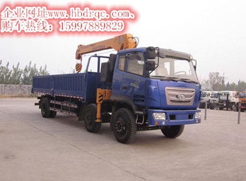 欧玲8吨型随车起重运输车6.8M货箱图片
