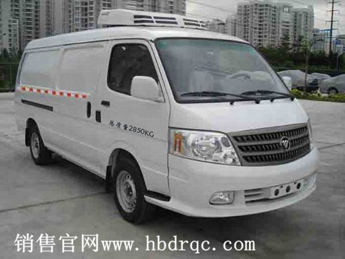 0.5-1吨福田风景冷藏车_面包冷藏车图片