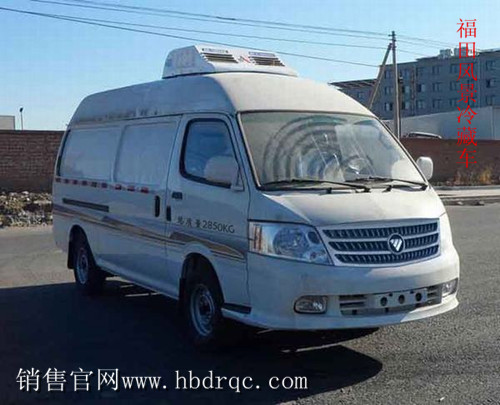 0.5-1吨福田风景冷藏车_面包冷藏车图片